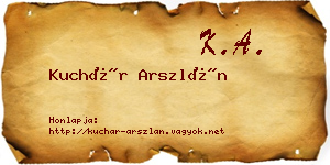 Kuchár Arszlán névjegykártya